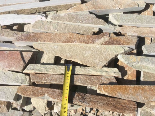 Горбушка златолит золотистый для облицовки купить в Дедовске