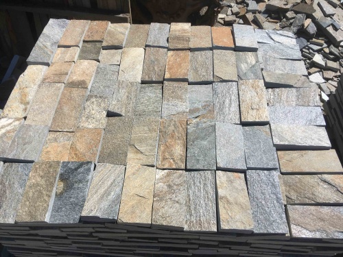 Плитка пилёная златолит Уральский для цоколя, отмостки купить в Дедовске