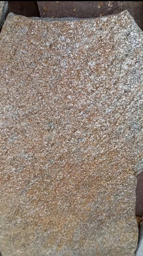 Плитняк златолит серебристый для цоколя, отмостки купить в Дедовске